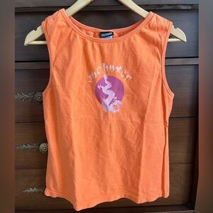 Y2K Joe Boxer Orange Tank Top with Graphic